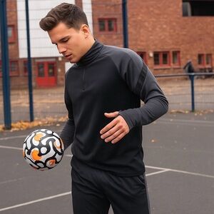 Nike Dri-FIT Academy Pro Drill ¼ Zip Training Top Black Gray | Men’s Small